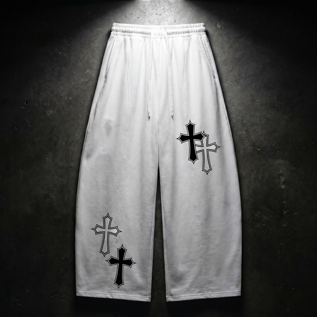Heavyweight Wide Leg Panel Sweatpants